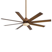 Load image into Gallery viewer, Slipstream Outdoor LED Ceiling Fan in Distressed Koa.
