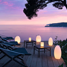 Load image into Gallery viewer, Amanda Corde Bluetooth Outdoor LED Table Lamp in Outside Area.
