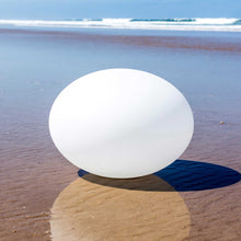 Load image into Gallery viewer, Flatball Floating Bluetooth Outdoor LED Lamp in Medium.
