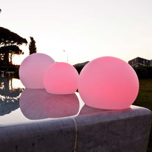 Load image into Gallery viewer, Globe Bluetooth Outdoor LED Lamp in Outside Area.
