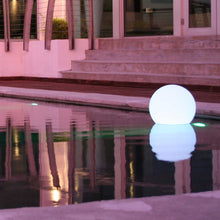 Load image into Gallery viewer, Globe Bluetooth Outdoor LED Lamp in Outside Area.
