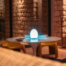 Load image into Gallery viewer, Point Bluetooth Outdoor LED Table Lamp in living room.
