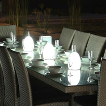 Load image into Gallery viewer, Point Bluetooth Outdoor LED Table Lamp in Outside Area.
