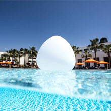 Load image into Gallery viewer, Rock Bluetooth Outdoor LED Table Lamp in Outside Area.
