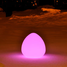 Load image into Gallery viewer, Rock Bluetooth Outdoor LED Table Lamp in Outside Area.
