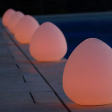 Load image into Gallery viewer, Rock Bluetooth Outdoor LED Table Lamp in Detail.
