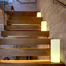 Load image into Gallery viewer, Tower LED Table Lamp in Stairway.
