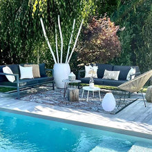 Load image into Gallery viewer, Vessel Bluetooth Outdoor LED Table Lamp in Outside Area.
