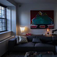 Load image into Gallery viewer, Soffio LED Table Lamp in living room.
