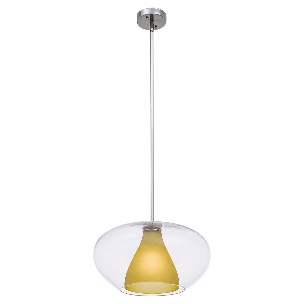Soft Pendant Light in Amber.