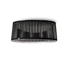 Load image into Gallery viewer, Solis LED Drum Semi Flush Mount Ceiling Light in Black.
