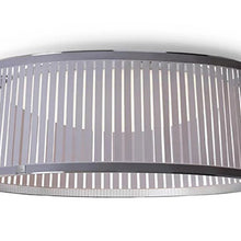 Load image into Gallery viewer, Solis LED Drum Semi Flush Mount Ceiling Light Detail.
