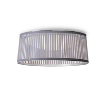 Load image into Gallery viewer, Solis LED Drum Semi Flush Mount Ceiling Light in Silver/Small.
