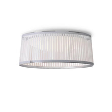 Load image into Gallery viewer, Solis LED Drum Semi Flush Mount Ceiling Light in White/Small.
