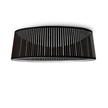 Load image into Gallery viewer, Solis LED Drum Semi Flush Mount Ceiling Light in Black/Large.
