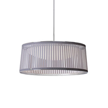 Load image into Gallery viewer, Solis LED Drum Pendant Light in Silver/Small.
