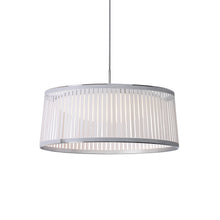 Load image into Gallery viewer, Solis LED Drum Pendant Light in White/Small.
