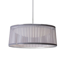Load image into Gallery viewer, Solis LED Drum Pendant Light in Silver/Large.
