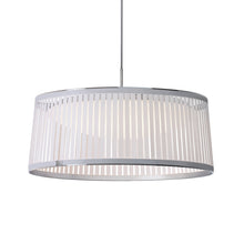 Load image into Gallery viewer, Solis LED Drum Pendant Light in White/Large.
