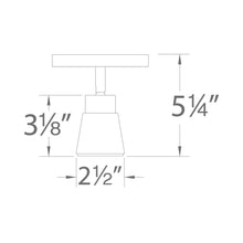 Load image into Gallery viewer, Solo LED Monopoint Spot Light - line drawing.
