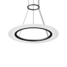Load image into Gallery viewer, Arctic Rings™ LED Pendant Light in Satin Black (24-Inch).
