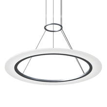 Load image into Gallery viewer, Arctic Rings™ LED Pendant Light in Bright Satin Aluminum (30-Inch).
