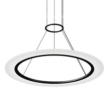 Load image into Gallery viewer, Arctic Rings™ LED Pendant Light in Satin Black (30-Inch).
