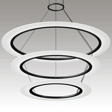 Load image into Gallery viewer, Arctic Rings™ Triple Ring LED Pendant Light in Detail.
