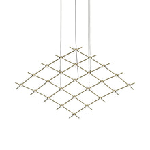 Load image into Gallery viewer, Constellation® Aquarius Medius LED Pedant Light in Clear/Satin Brass.
