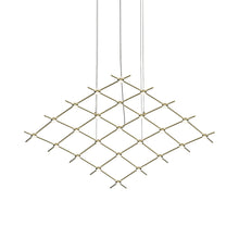 Load image into Gallery viewer, Constellation® Aquarius Medius LED Pedant Light in White/Satin Brass.
