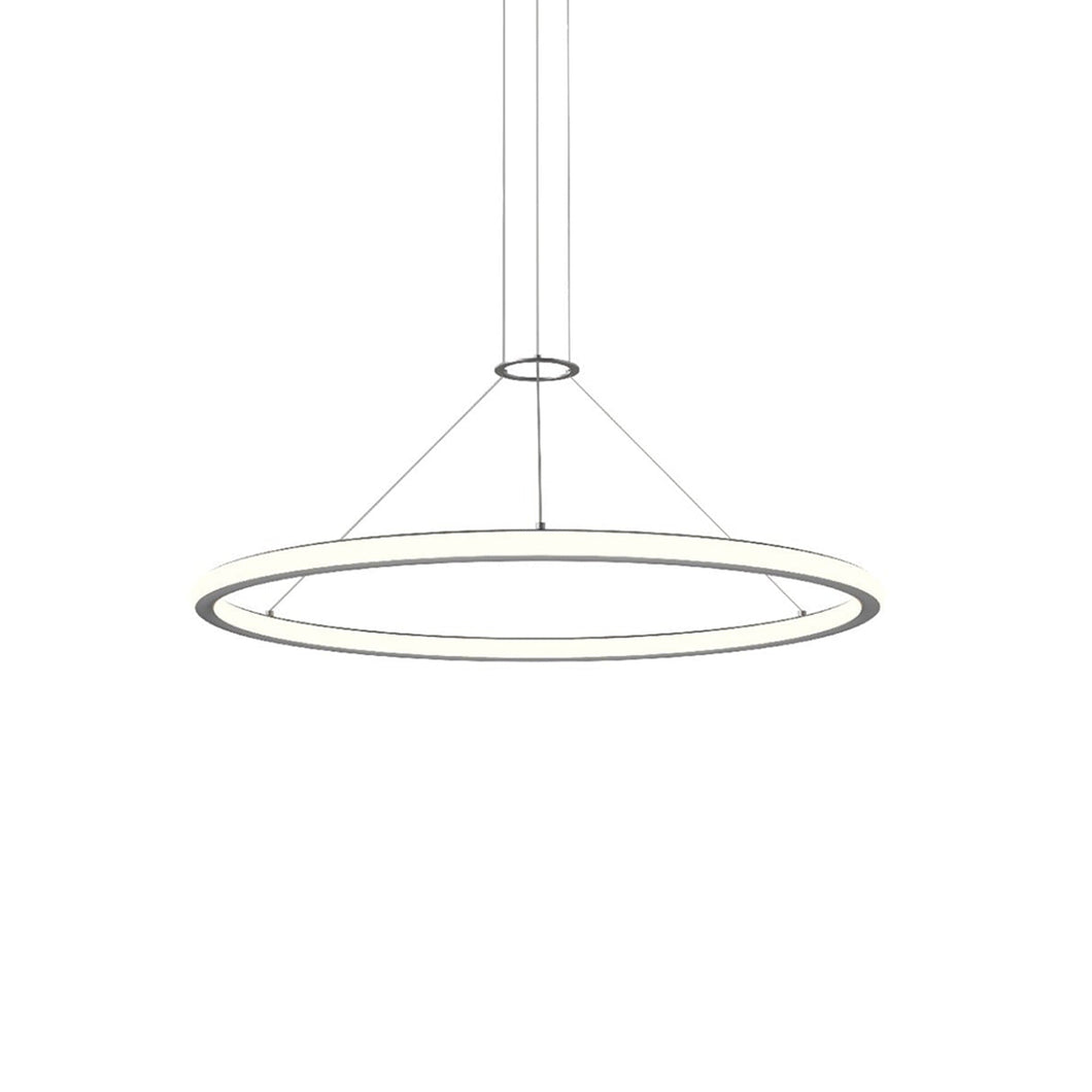 Luna™ LED Pendant Light in Bright Satin Aluminum (36-Inch).