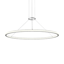 Load image into Gallery viewer, Luna™ LED Pendant Light in Bright Satin Aluminum (48-Inch).
