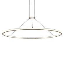 Load image into Gallery viewer, Luna™ LED Pendant Light in Satin Brass (60-Inch).

