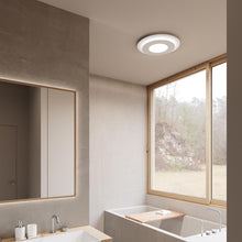 Load image into Gallery viewer, Offset™ LED Flush Mount Ceiling Light in bathroom.
