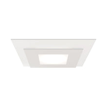 Load image into Gallery viewer, Offset™ Square LED Flush Mount Ceiling Light in White.
