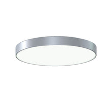 Load image into Gallery viewer, Pi LED Flush Mount Ceiling Light in Bright Satin Aluminum (24-Inch).
