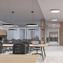 Load image into Gallery viewer, Pi LED Pendant Light in office.
