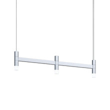 Load image into Gallery viewer, Systema Staccato™ LED Multi Light Pendant Light in Bright Satin Aluminum (3-Light/Without Shade).
