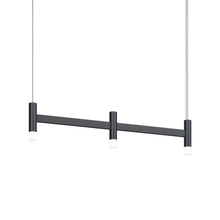 Load image into Gallery viewer, Systema Staccato™ LED Multi Light Pendant Light in Satin Black (3-Light/Without Shade).

