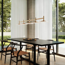 Load image into Gallery viewer, Systema Staccato™ LED Multi Light Pendant Light in dining room.
