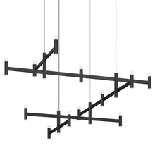 Load image into Gallery viewer, Systema Staccato™ LED Offset Pendant Light in Satin Black (Standard).
