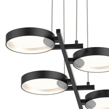 Load image into Gallery viewer, Light Guide Ring 4-Light LED Pendant Light in Detail.
