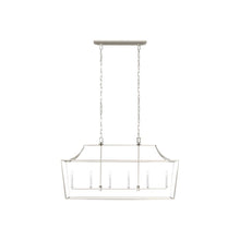 Load image into Gallery viewer, Southold Linear Chandelier in 6-Light/Burnished Brass.
