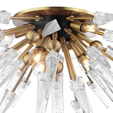 Load image into Gallery viewer, Sparta Semi-Flush Mount Ceiling Light in Detail.
