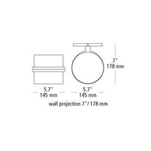 Load image into Gallery viewer, Spectica LED Wall Light - line drawing.
