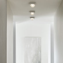 Load image into Gallery viewer, Sphere LED Flush Mount Ceiling Light in Detail.
