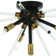 Load image into Gallery viewer, Spiked Flush Mount Ceiling Light Detail.
