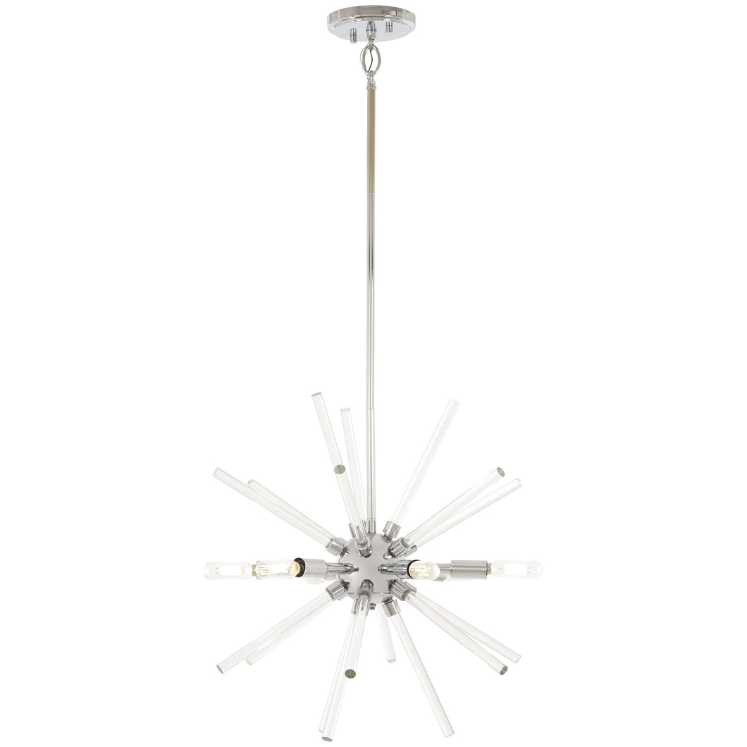 Spiked Pendant Light in Chrome.