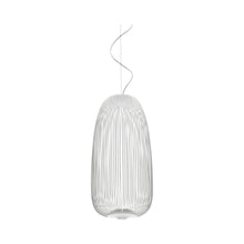 Load image into Gallery viewer, Spokes 1 LED Pendant Light in White.
