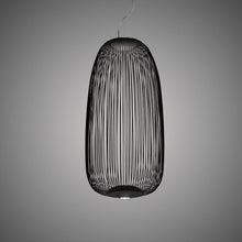 Load image into Gallery viewer, Spokes 1 LED Pendant Light in Black.

